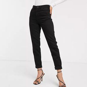 Topshop Black Mom Jeans W34 L32
